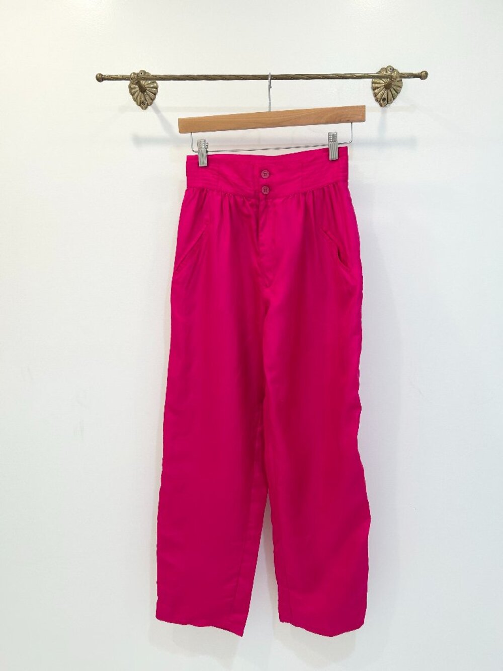 Vintage 80s Fuchsia high waisted pants - Xsmall